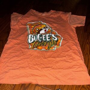 orange Buc-ee's Georgia graphic t-shirt size large